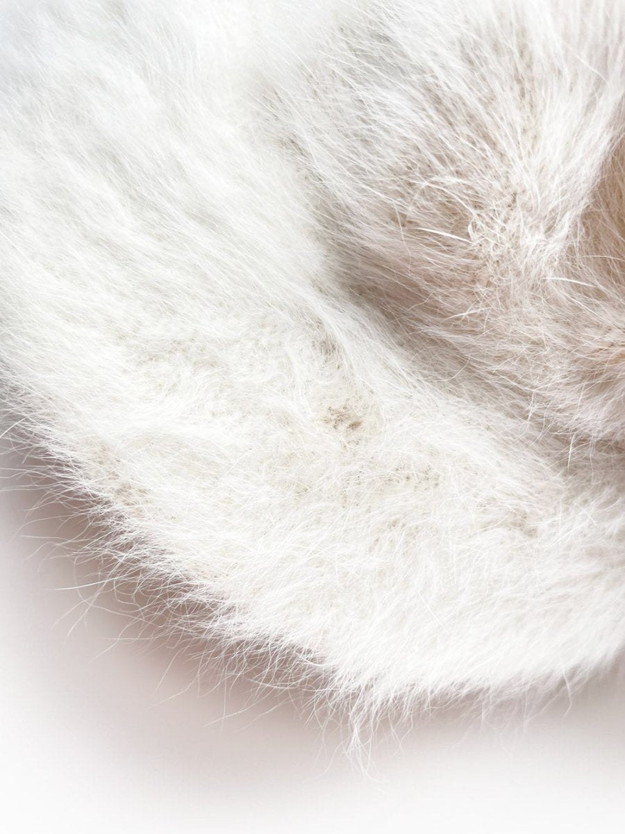 vintage parkhurst sequin snowflake angora beaked beret - good market thrift store