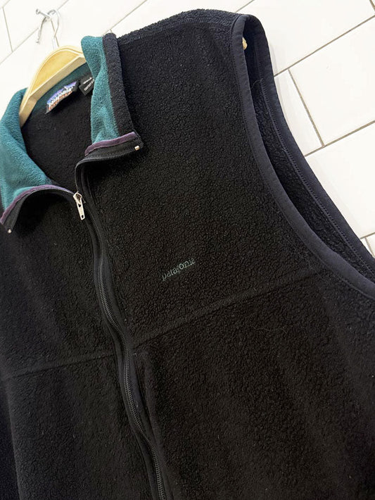 vintage patagonia synchilla fleece full zip vest - good market thrift store
