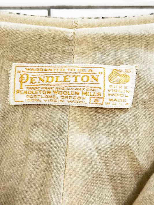 vintage pendleton 100% wool plaid trousers | made in USA - good market thrift store