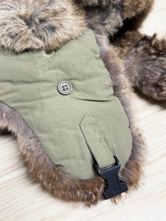 vintage rabbit fur trapper hat - good market thrift store