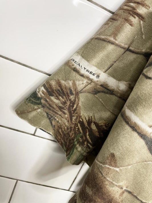 vintage realtree drinking 101 distressed camo tee - good market thrift store
