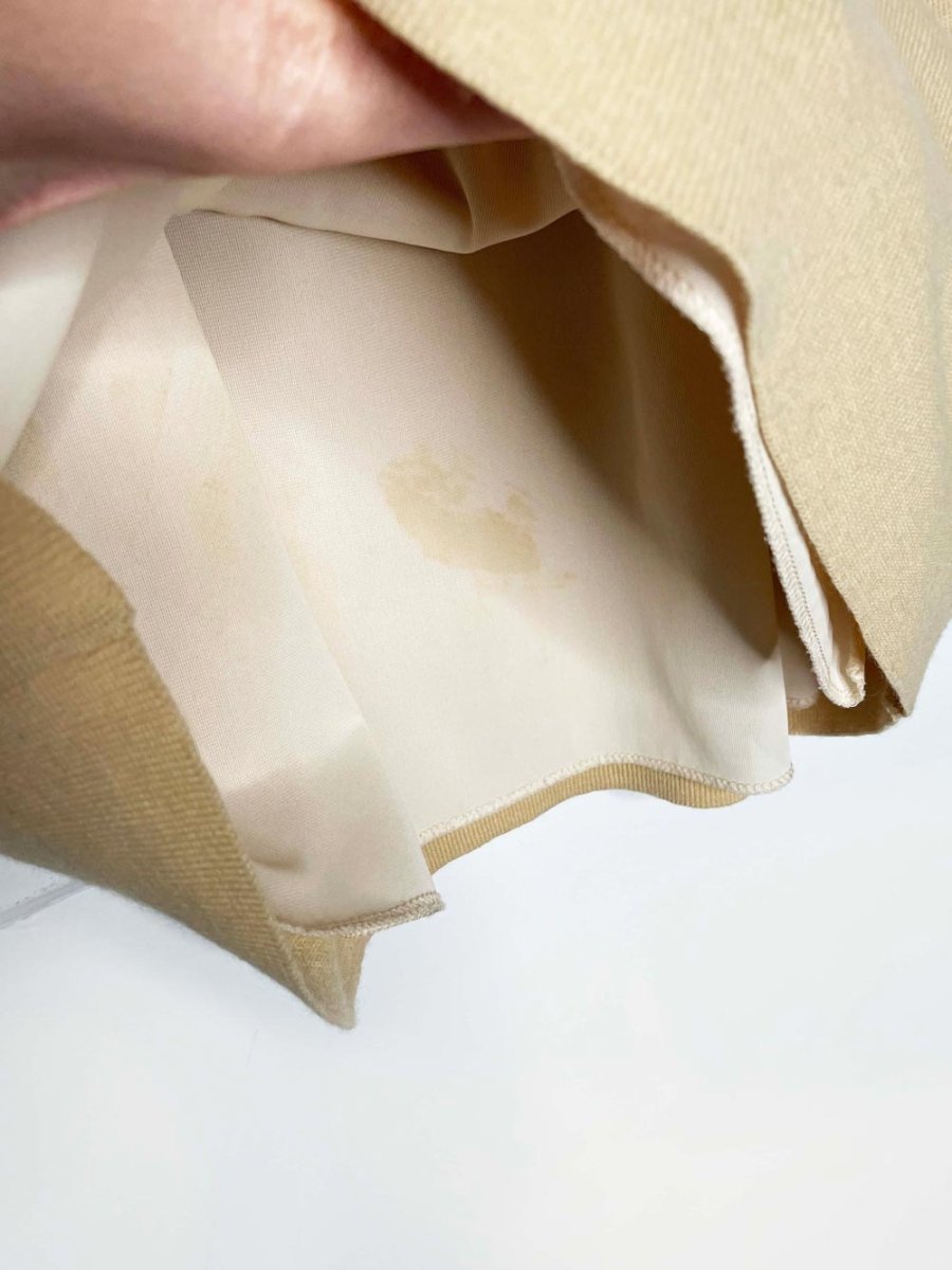 vintage rodier wool - blend knit mini skirt - good market thrift store