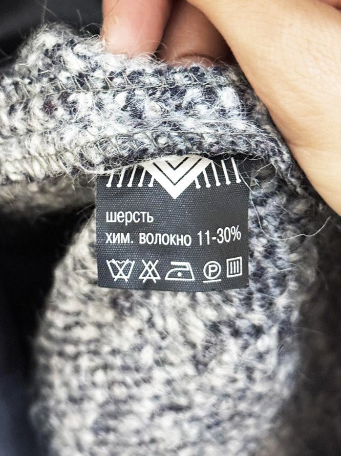 vintage salyut wool herringbone tweed long coat - good market thrift store