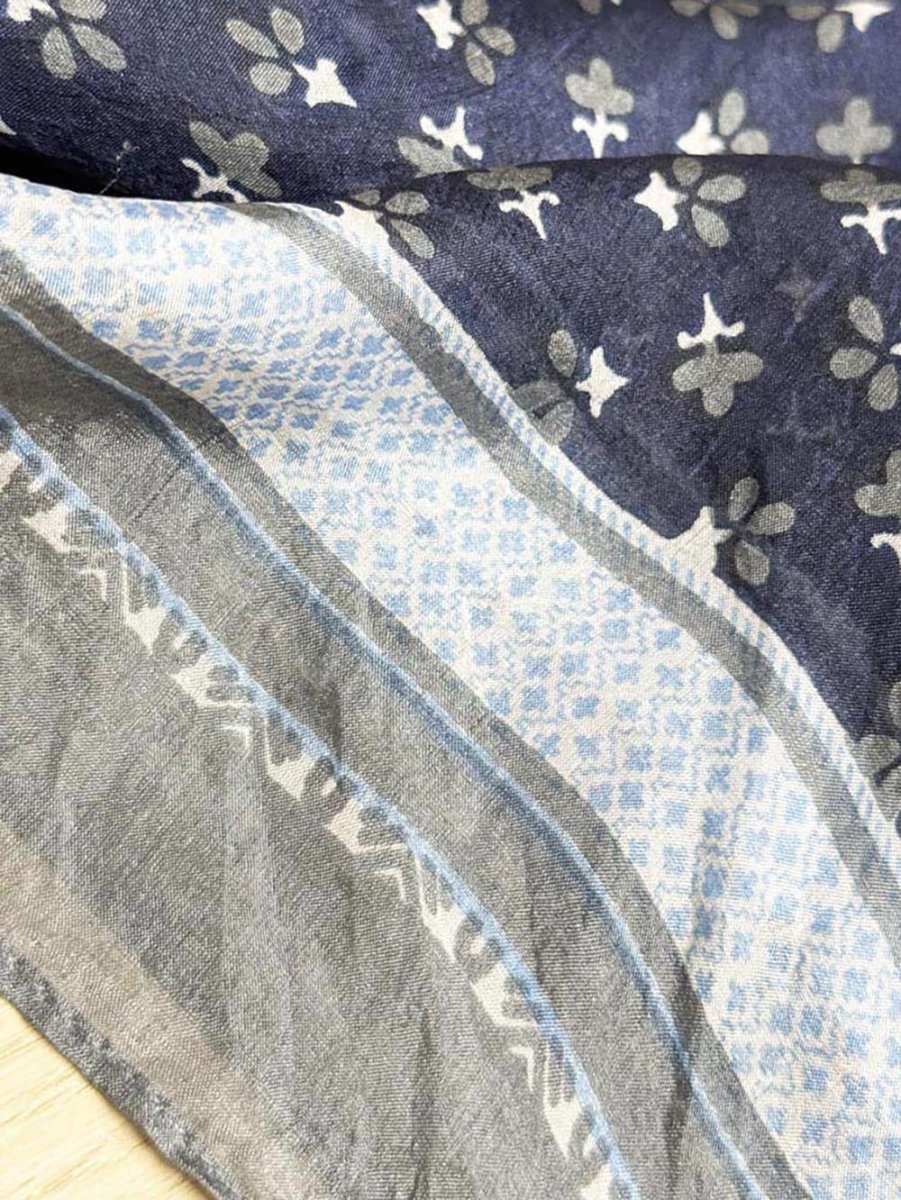 vintage silk sheer square scarf - good market thrift store