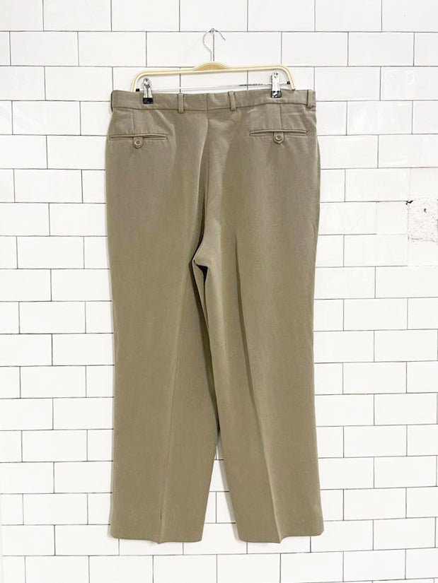vintage soft pleated trousers | union made in Canada - good market thrift store