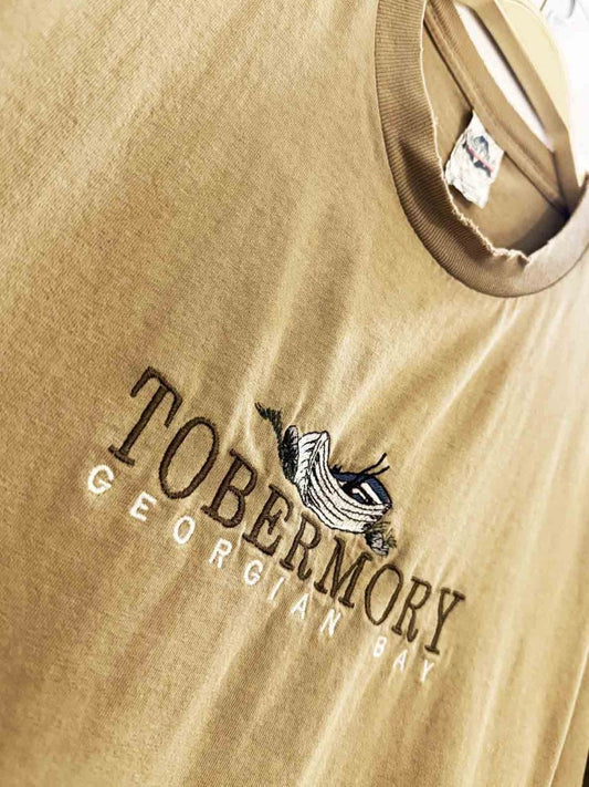 vintage tobermory georgian bay embroidered tee - good market thrift store