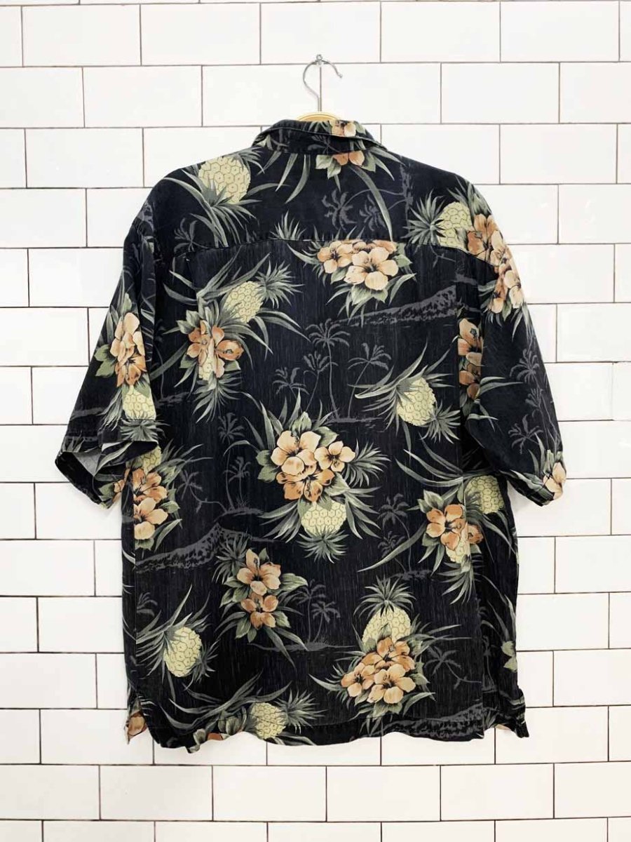vintage tommy bahama 100% silk full button cabana shirt - good market thrift store