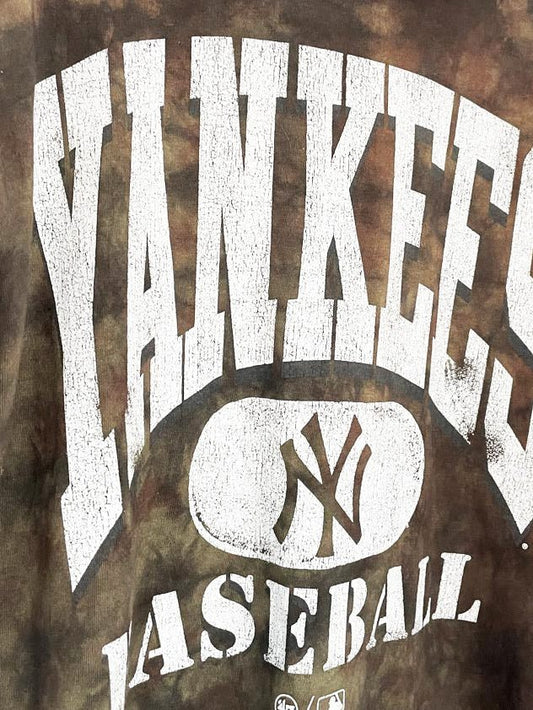 vintage tubular new york yankees sporty prep tie dye tee | 47 brand - good market thrift store