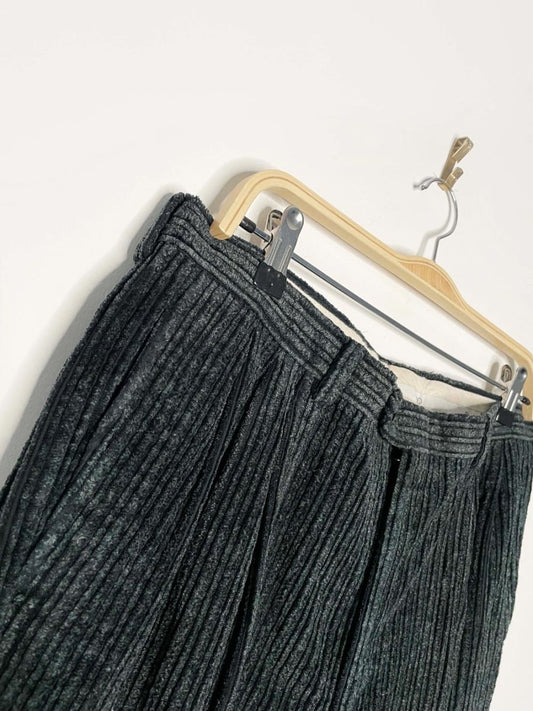 vintage valentino uomo chunky cord pleated trouser | made in Italy - good market thrift store