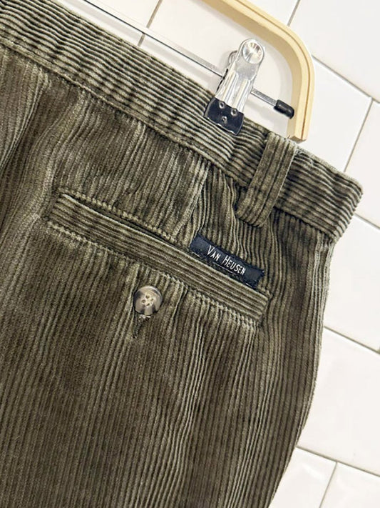 vintage van heusen chunky cord trousers - good market thrift store