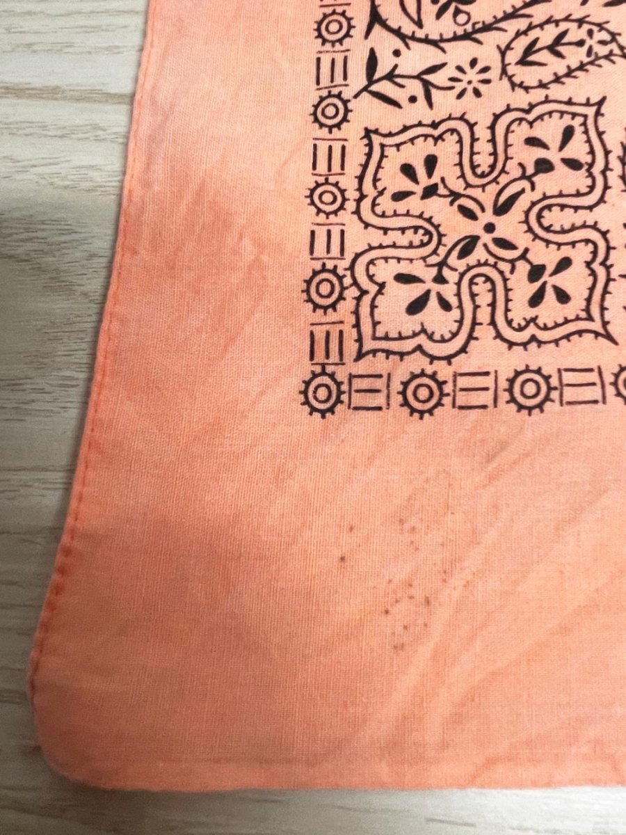 vintage wamcraft neon square paisley bandana | made in usa - good market thrift store