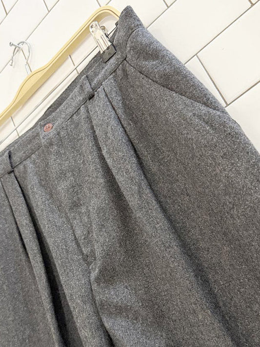 vintage worthington wool pleated trousers | lined - good market thrift store