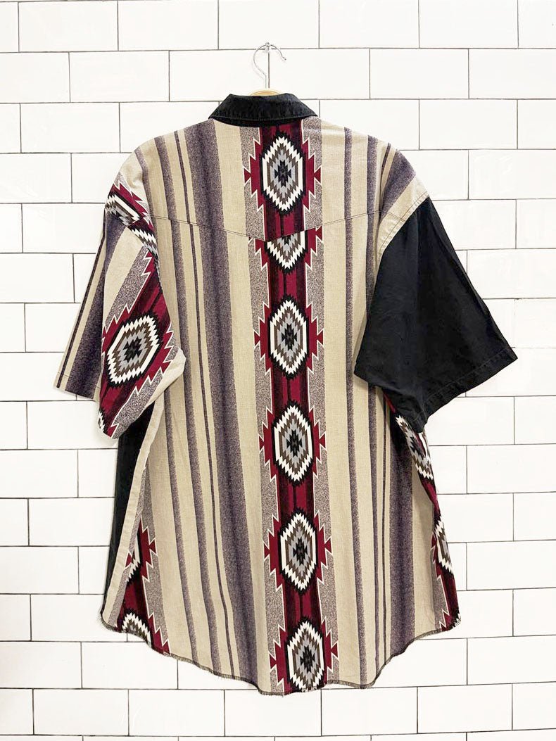 vintage wrangler western short sleeve shirt | single needle tailoring - good market thrift store