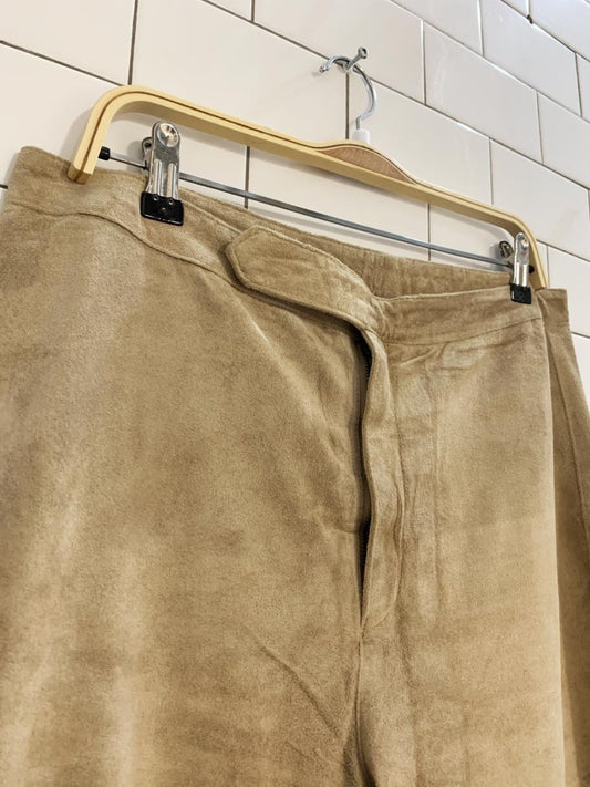 vintage xllin suede casual pant | unlined - good market thrift store