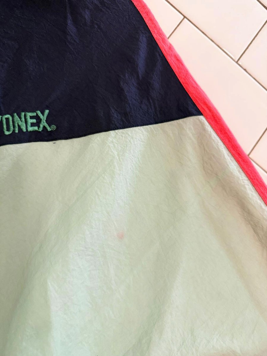 vintage yonex full zip colour block windbreaker jacket - good market thrift store