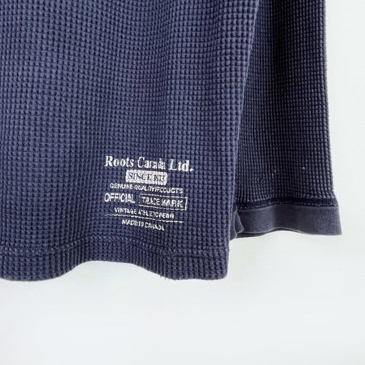 vintage 00s roots waffle thermal long sleeve