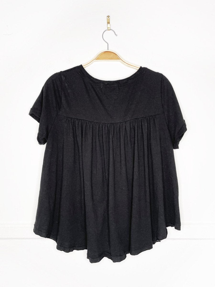 we the free all you need ruched v - neck swing tee | free people - good market thrift store