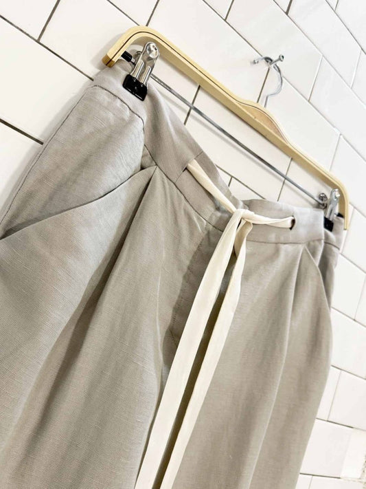 wilfred allant line - blend tie waist cropped trouser | artizia - good market thrift store