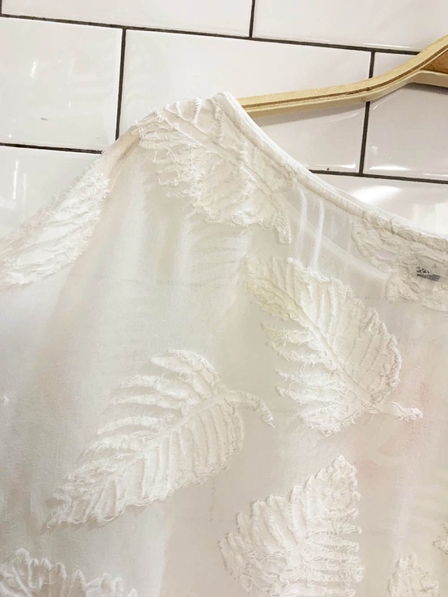 wilfred blayze floral sheer batwing boxy blouse | aritzia - good market thrift store