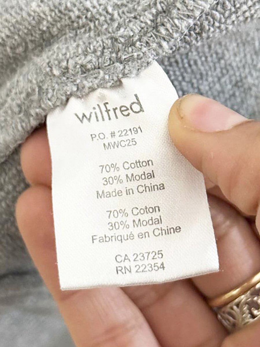 wilfred diderot open cocoon sweatshirt cardigan | aritzia - good market thrift store