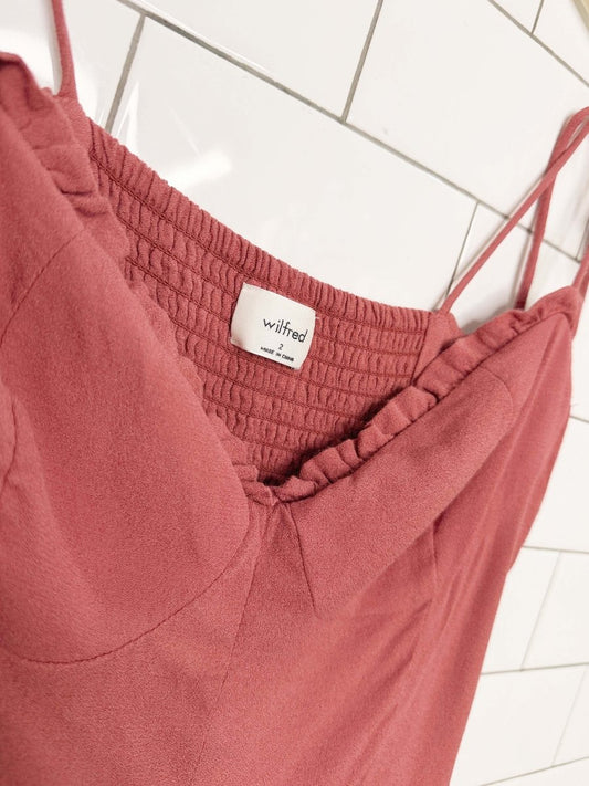 wilfred fable bustier tie shoulder mini dress | aritzia - good market thrift store