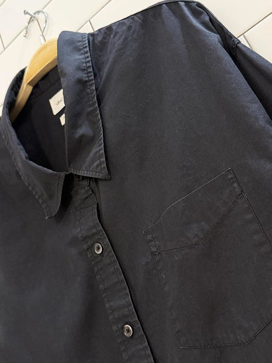 wilfred free oversized full button poplin shirt | aritzia - good market thrift store