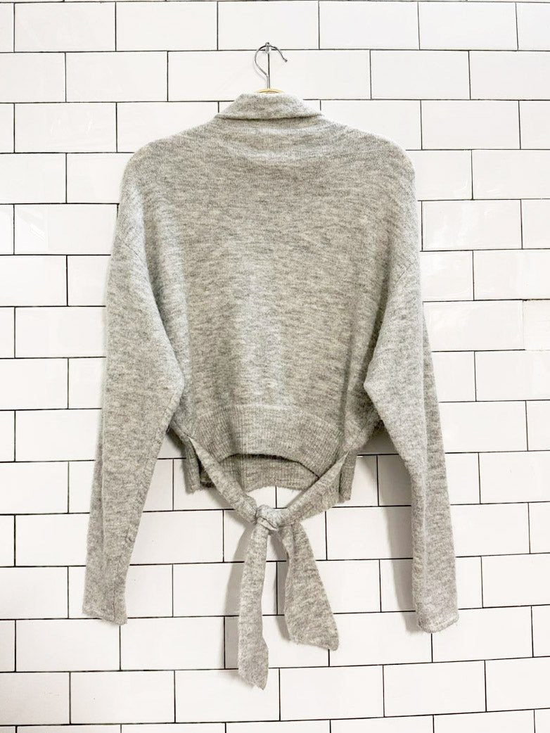 wilfred lorin alpaca - wool tie waist knit sweater | aritzia - good market thrift store