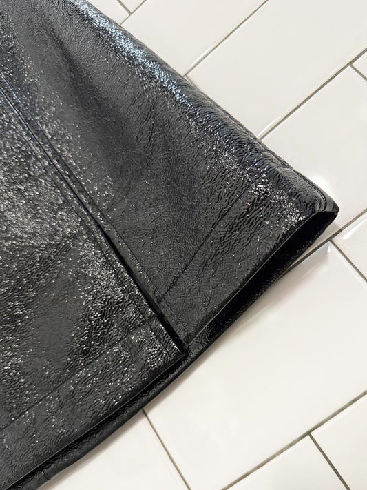 wilfred shiny faux leather mini skirt | aritzia - good market thrift store