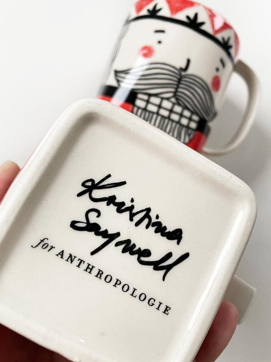 x2 kristina saywell x anthropologie nutcracker mugs - good market thrift store