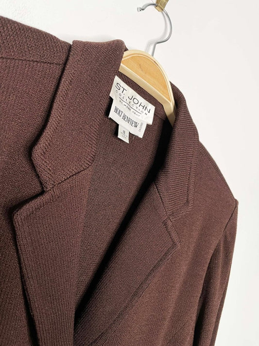 x2 vintage st. john wool - blend knit blazer + skirt set | made in USA - good market thrift store