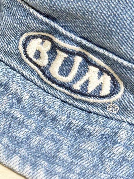 y2k bum equipment denim bucket hat - good market thrift store