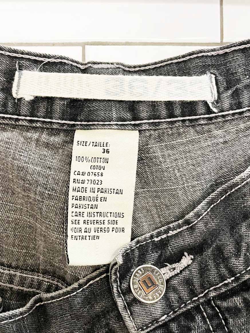 y2k exco baggy distressed bulldog jeans - good market thrift store