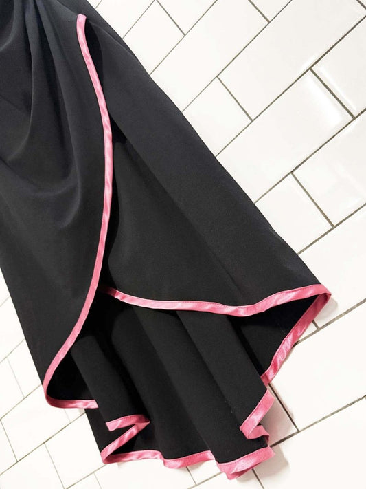 y2k jessica strapless ruched midi wrap dress - good market thrift store