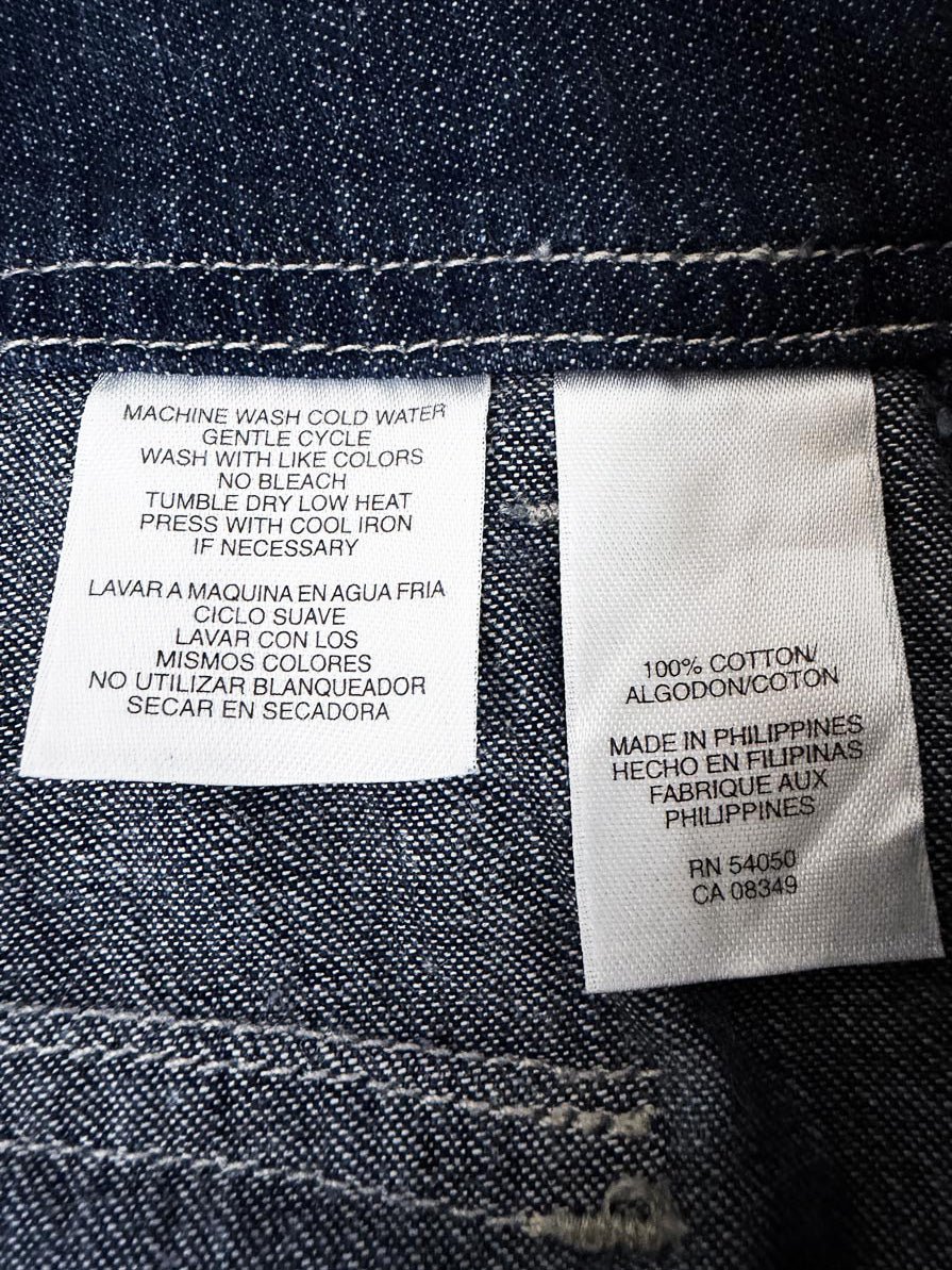 y2k jones new york utility contrast-stitch long denim shorts - good market thrift store