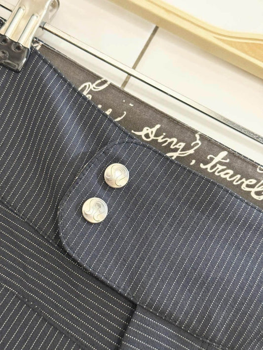 y2k lululemon low rise pinstripe boot cut pants - good market thrift store
