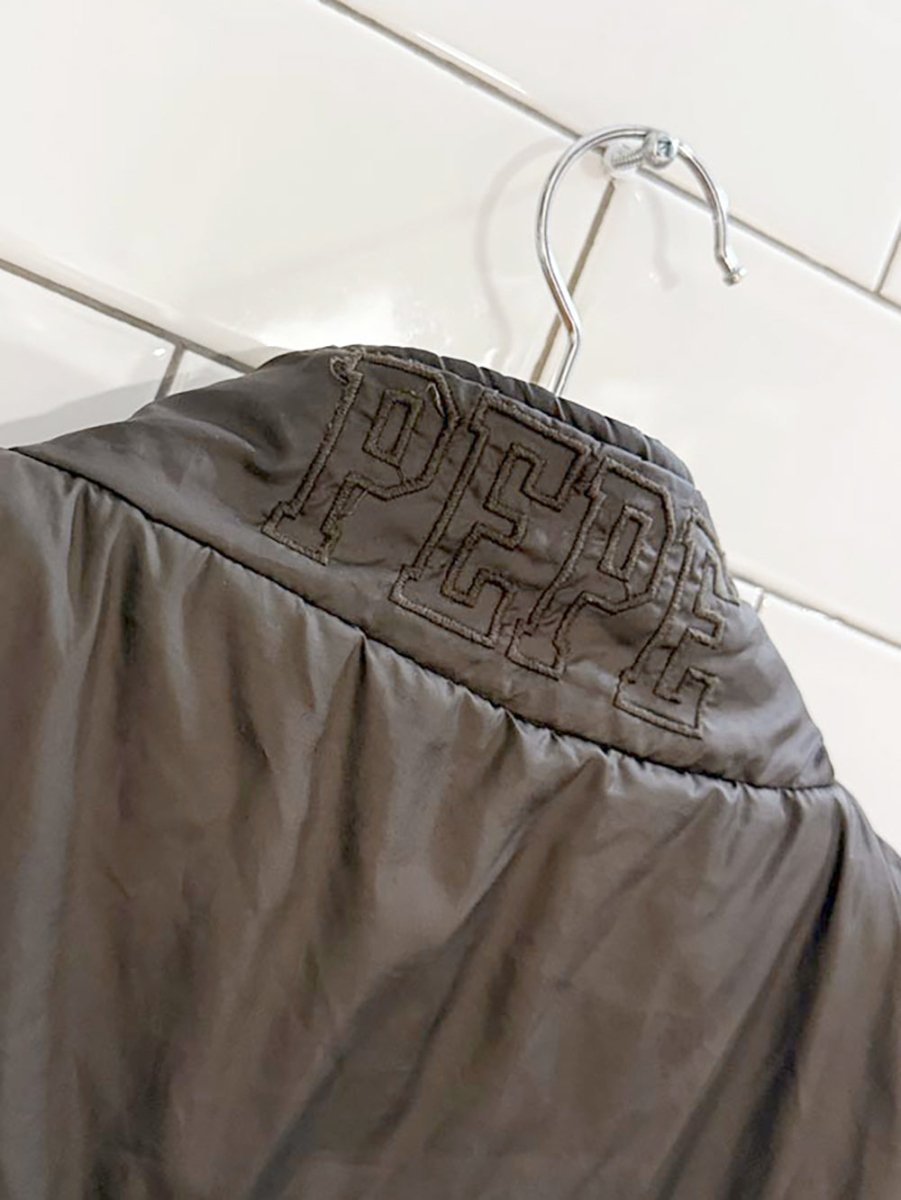 y2k pepe jeans reversible full zip puffer vest - good market thrift store