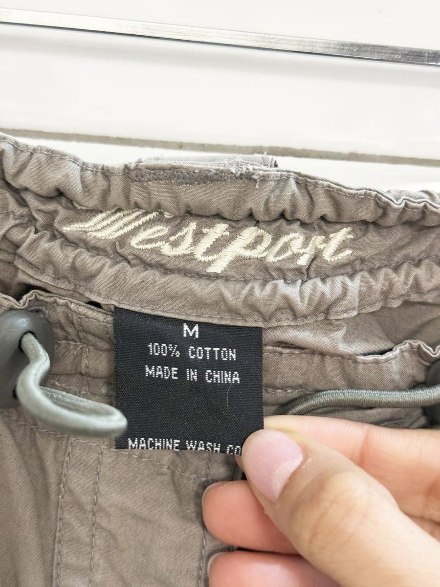 y2k westport low rise drawstring cargo capri pants - good market thrift store