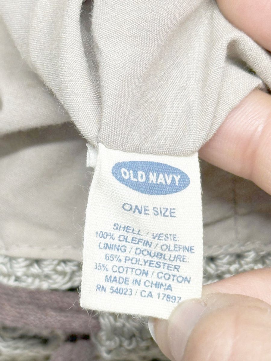 y2l old navy boho woven beaded drawstring backpack - good market thrift store