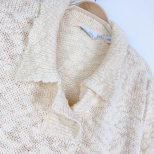 vintage eaton select yellow knit polo