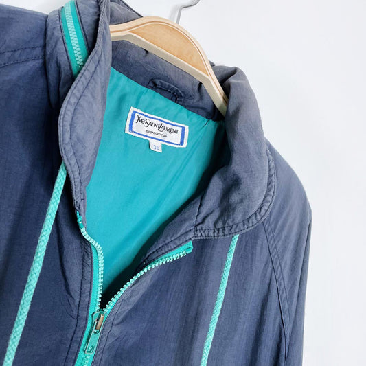 vintage ysl salt-washed sailing jacket