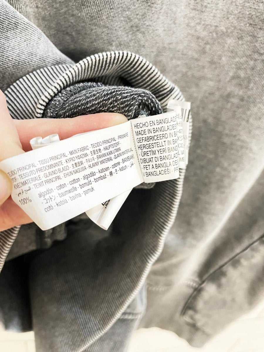 zara boxy cropped faded wash side pocket sweatshirt tee - good market thrift store