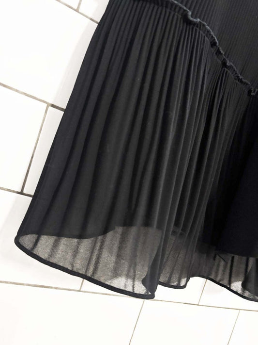 zara chiffon peplum tie back top - good market thrift store