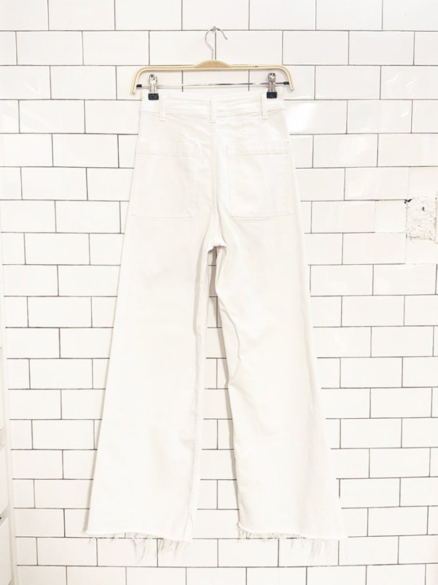 zara high rise marine straight wide leg jeans - good market thrift store