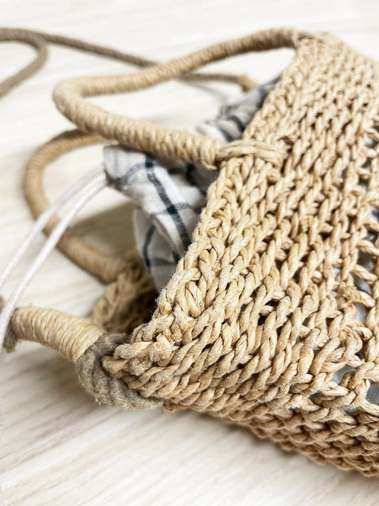 zara mini woven basket crossbody bag - good market thrift store