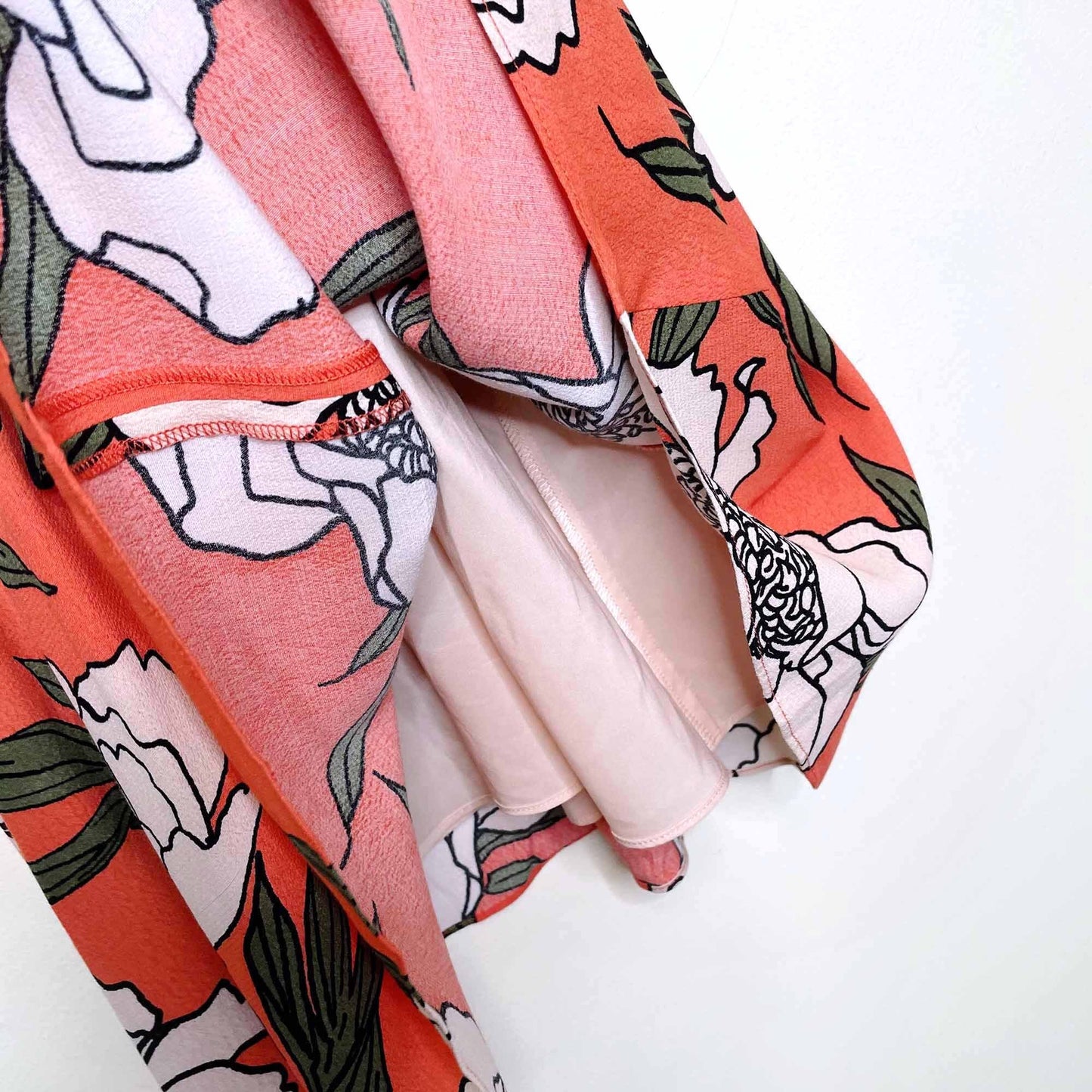 1. STATE Trapeze floral keyhole halter sundress - size Small