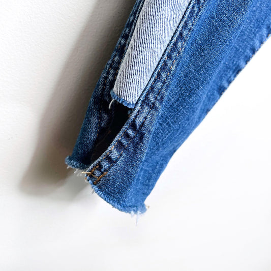 7 for all mankind edie side panel step fray jeans - size 27