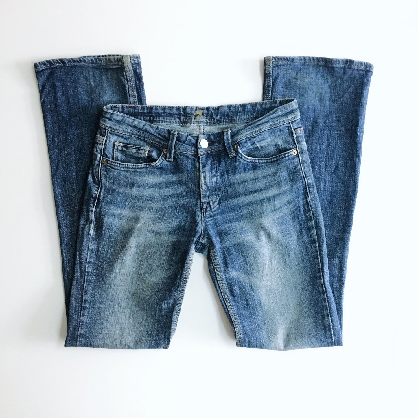 7 for all mankind flynt bootcut jeans in new york dark - size 29