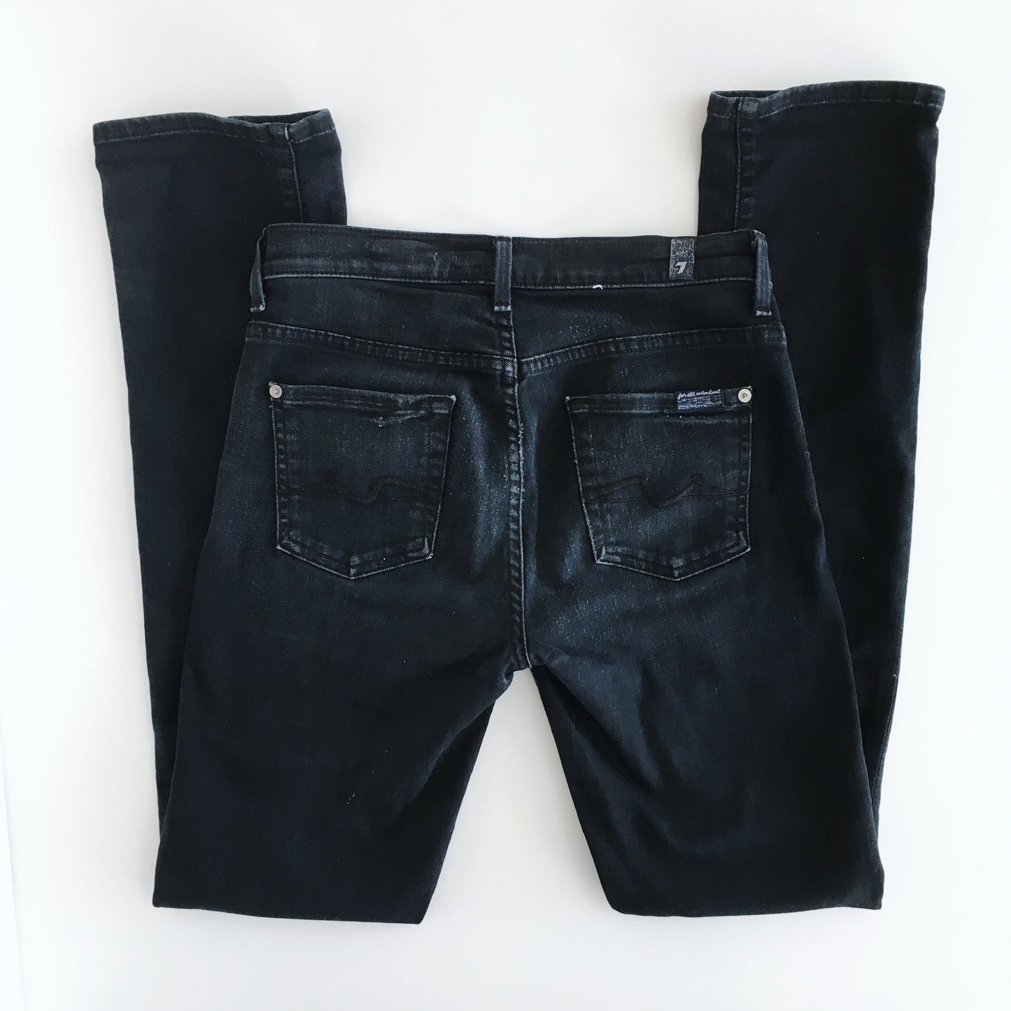 7 for all Mankind Mid Rise Straight Leg Jeans - size 26