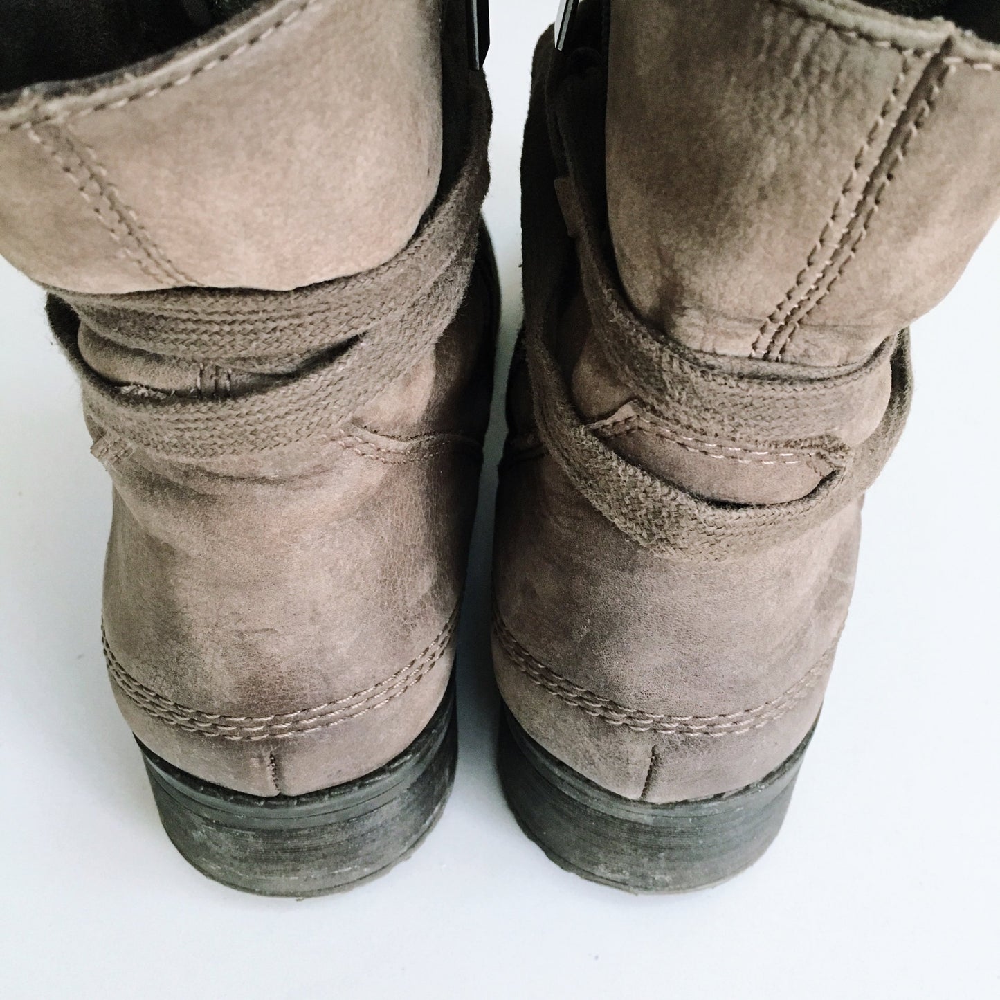 Fraiche Nubuck Leather Lace-up Boots - size 10