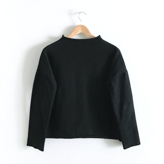 NYYT mock raw edge sweatshirt - size Large